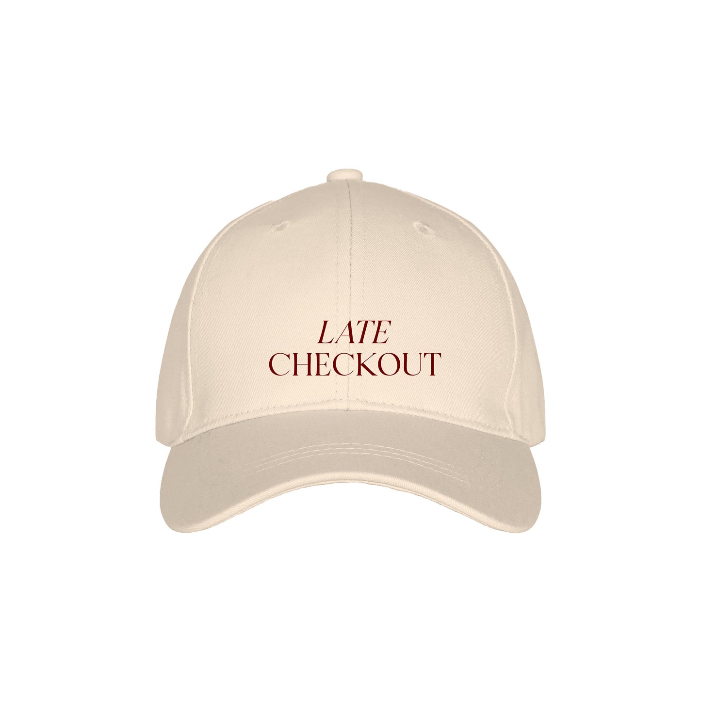 Cap - Late CheckOut Panna-Bordeaux