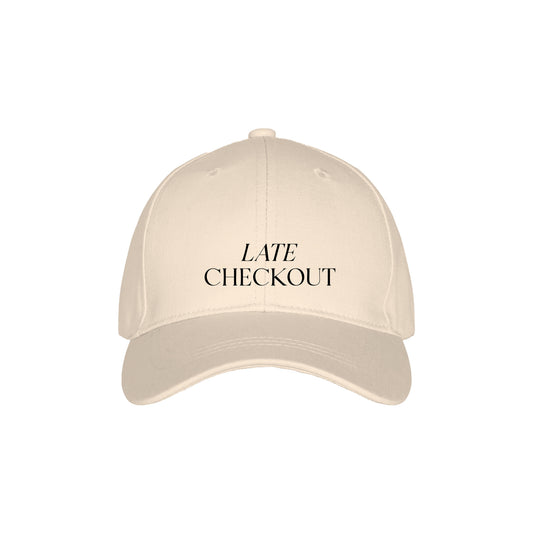 Cap - Late CheckOut Panna-Nero